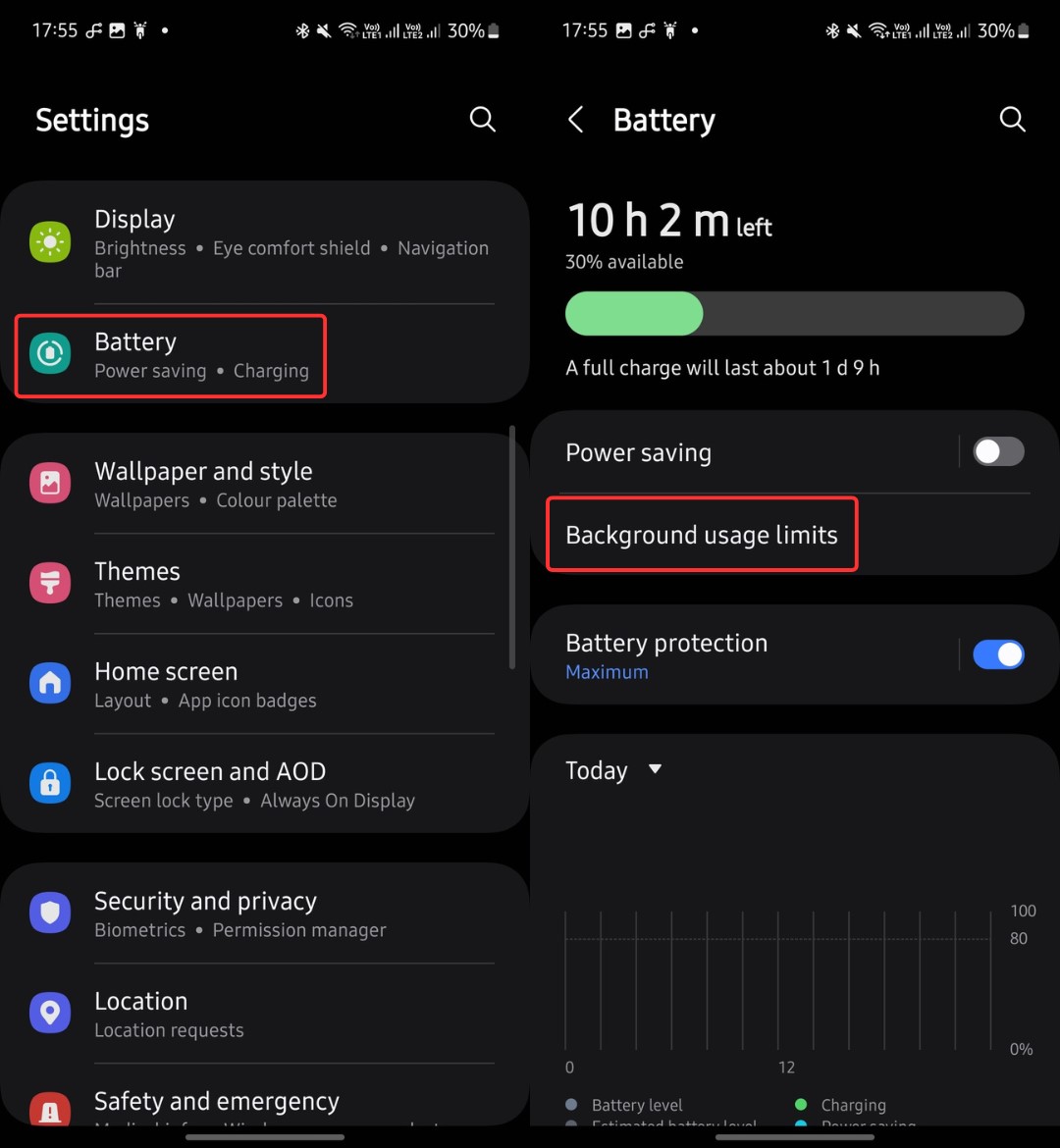 افزایش طول عمر باتری گوشی در One UI 6.1؛ برنامه‌های بلااستفاده