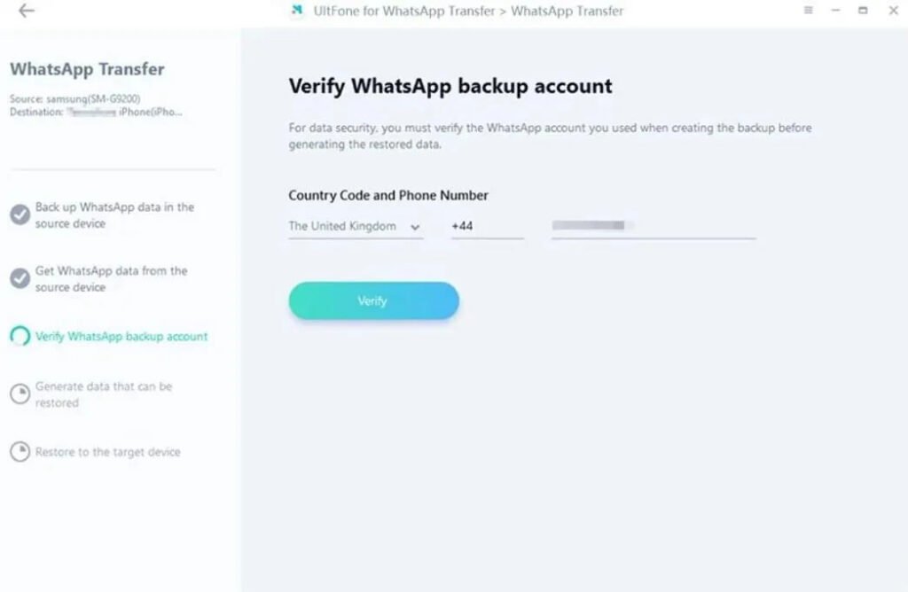 روش دوم: بازیابی بکاپ از اندروید به آیفون با اپلیکیشن Ultfone Transfer