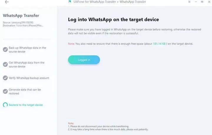 روش دوم: بازیابی بکاپ از اندروید به آیفون با اپلیکیشن Ultfone Transfer