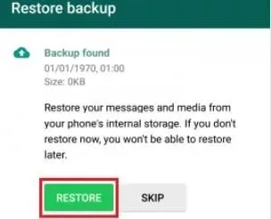 روش اول: بازیابی بکاپ واتساپ با Google Drive