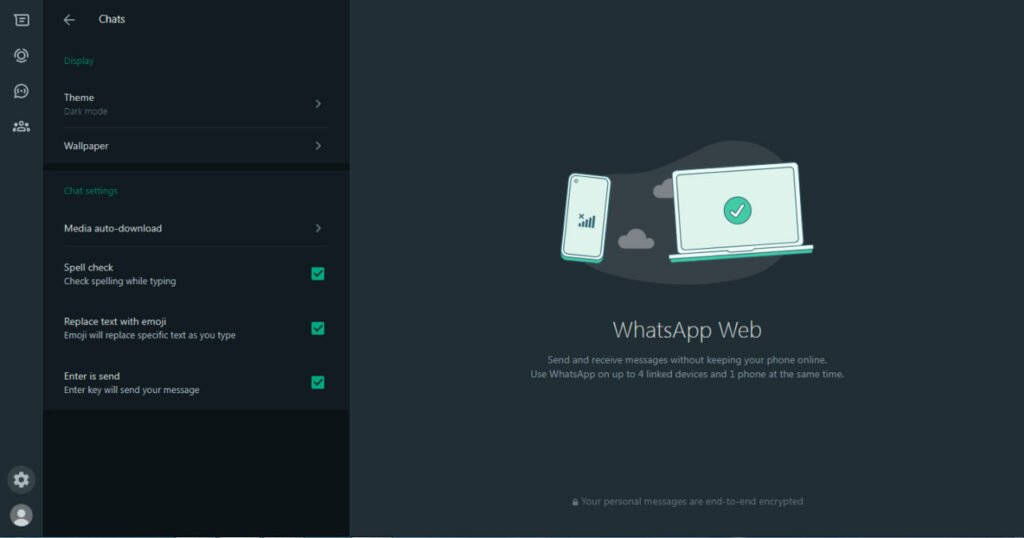 چگونه صفحه واتساپ را مشکی کنیم؟