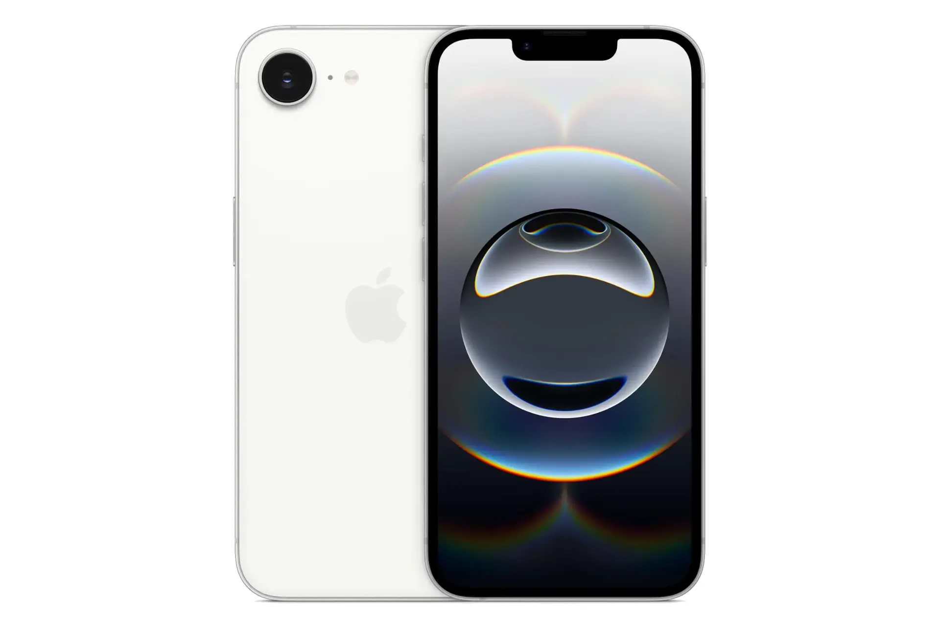 پنل جلو و پشت گوشی موبایل آیفون 16e اپل سفید / Apple iPhone 16e