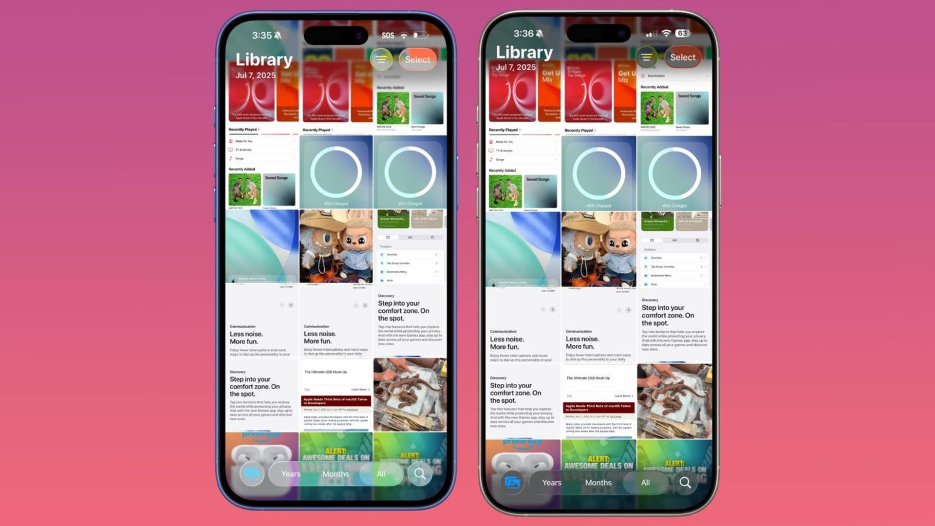 ios 26 بتا ۳ درمقابل ios 26 بتا ۲- اپ فوتوز