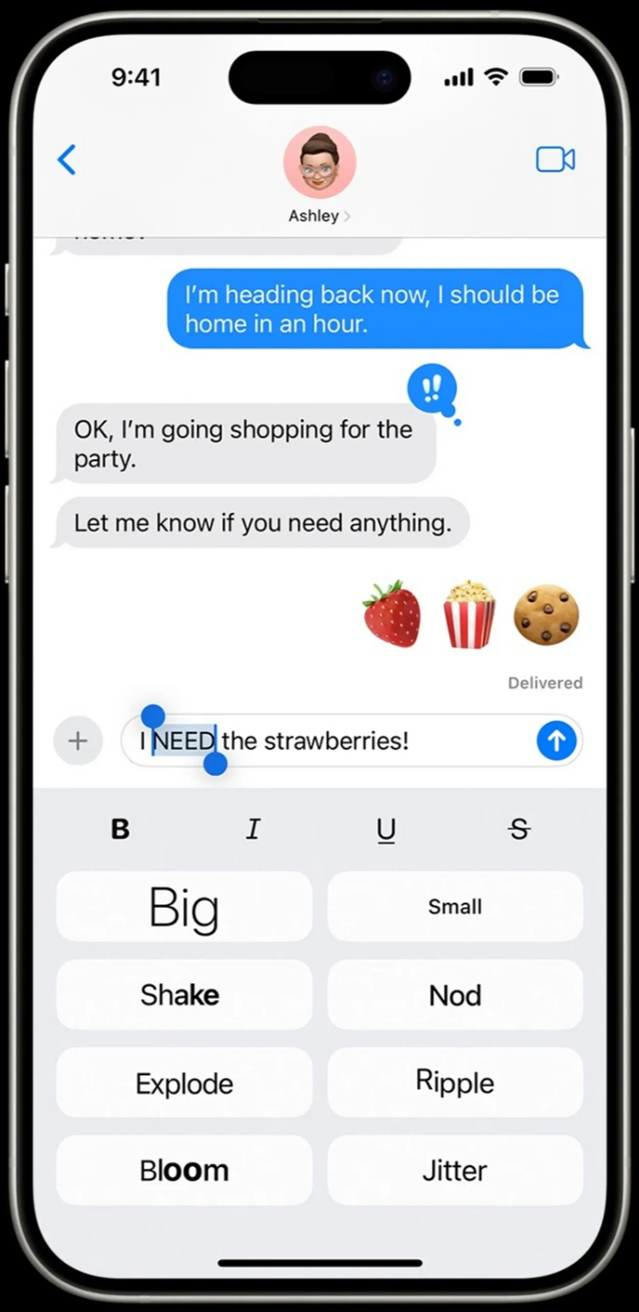 قابلیت Text Effects آیفون