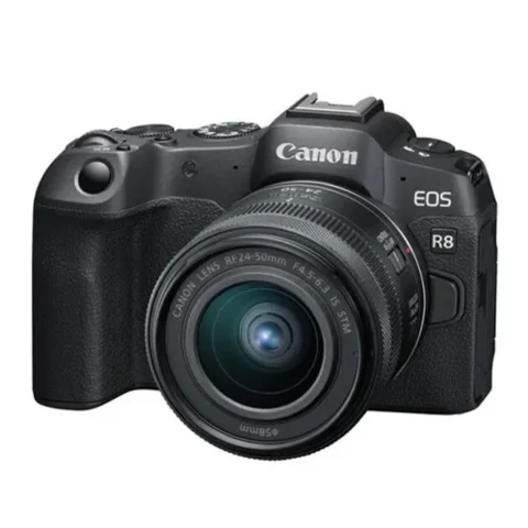 دوربین عکاسی بدون آیینه کانن مدل R8 با لنز 24-50 STM mm دوربین عکاسی بدون آیینه کانن مدل R8 با لنز 24-50 STM mm