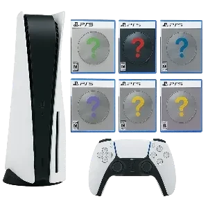 کنسول بازی سونی PS5 مدل SLIM DIGITAL 2016 EUROPA به همراه دسته اضافه+5 عدد بازی رندوم و 5 عدد انتخابی