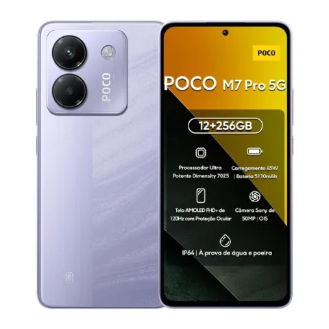 گوشی موبایل شیائومی مدل POCO M7 PRO 5G دوسیم کارت 256 گیگابایت رم 12 گوشی موبایل شیائومی مدل POCO M7 PRO 5G دوسیم کارت 256 گیگابایت رم 12