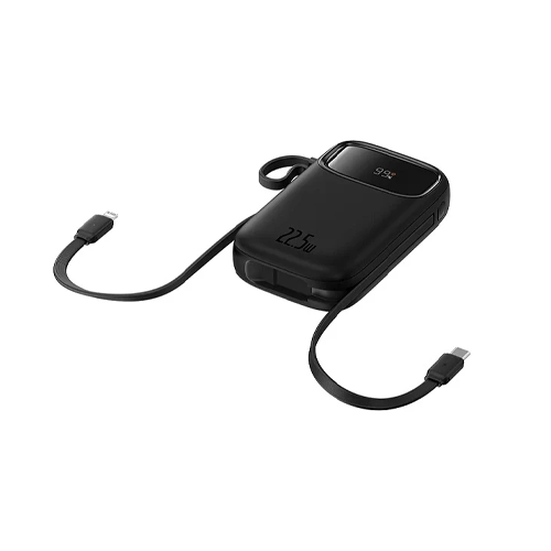 پاوربانک Baseus مدل QPow2 Dual Cable ظرفیت 20000 میلی‌آمپر