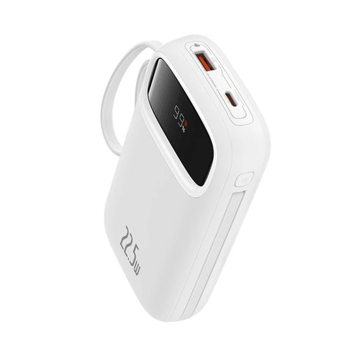 پاوربانک Baseus مدل QPow2 Dual Cable ظرفیت 20000 میلی‌آمپر