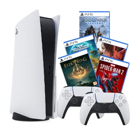 کنسول بازی PS5 2016 SLIM DIGITAL به همراه دسته ی بازی اضافه به همراه اکانت ده عدد بازی (5 رندوم - 5 انتخابی ) کنسول بازی PS5 2016 SLIM DIGITAL به همراه دسته ی بازی اضافه به همراه اکانت ده عدد بازی (5 رندوم - 5 انتخابی )