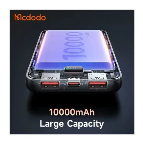 پاوربانک مک دودو مدل MC-4420 LED Display Version ظرفیت 10000 میلی‌آمپرساعت