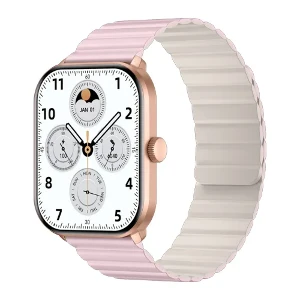 ساعت هوشمند گلوریمی مدل GC Plus با بند سلیکیونی و مغناطیسی سایز 46 میلی متری