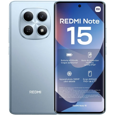 گوشی موبايل شیائومی مدل Redmi Note 15 4G ظرفیت 256 گیگابایت رم8 گیگابایت