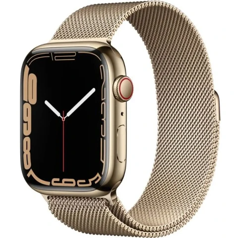 ساعت هوشمند کارکرده APPLE WATCH سری 7 سایز 41 میلی متر طلایی