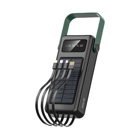پاوربانک خورشیدی گرین لاین مدلSolar Max با ظرفیت 30000 میلی آمپر