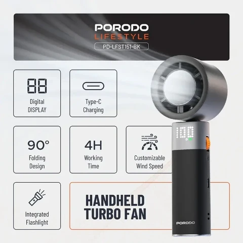 پنکه دستی پرودو مدل HANDHELD TURBO FAN