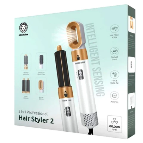 سشوار و حالت دهنده موی 5 کاره گرین لاین مدل Hair Styler 2
