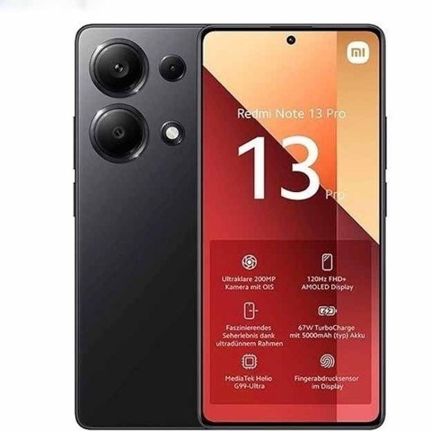 گوشی موبایل شیائومی کارکرده مدل Redmi Note 13 Pro 5G ظرفیت 256 گیگابایت رم 8 گیگابایت
