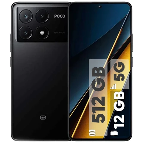 گوشی موبایل کارکرده شیائومی مدل Poco X6 Pro 5G دو سیم‌کارت ظرفیت 512 گیگابایت و رم 12 گیگابایت