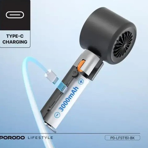 فن دستی پرودو مدل Porodo Lifestyle Handheld Turbo Fan فن دستی پرودو مدل Porodo Lifestyle Handheld Turbo Fan