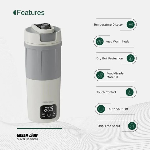 کتری برقی قابلحمل گرین لاین مدل Green Lion Kettle & Go ظرفیت 600 میلیلیتر کتری برقی قابلحمل گرین لاین مدل Green Lion Kettle & Go ظرفیت 600 میلیلیتر