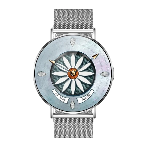 ساعت هوشمند 41 میلیمتری تی سی اچ مدل LX1 Moon با بند فلزی ساعت هوشمند 41 میلیمتری تی سی اچ مدل LX1 Moon با بند فلزی