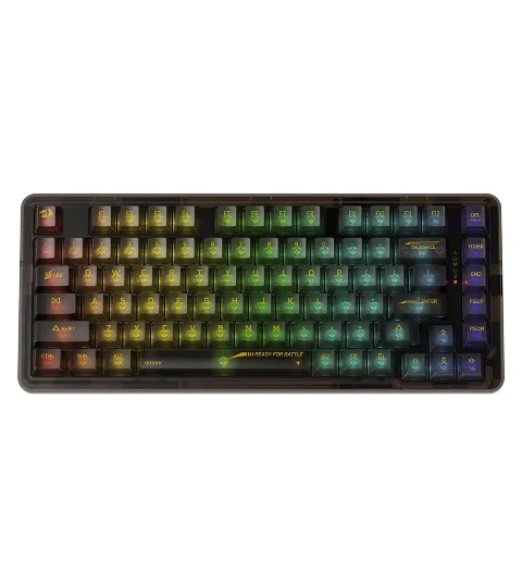 کیبورد بی سیم مکانیکال گیمینگ ردراگون ELF PRO K649 CT کیبورد بی سیم مکانیکال گیمینگ ردراگون ELF PRO K649 CT