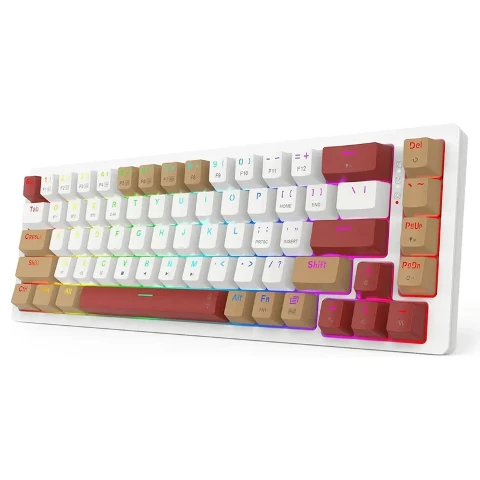 کیبورد بی سیم مکانیکال گیمینگ ردراگون Rammus K677 WLR Pro کیبورد بی سیم مکانیکال گیمینگ ردراگون Rammus K677 WLR Pro