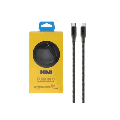 کابل دو سر تایپ سی فست شارژ 100 وات هیمی Fusion O VQ-D12M طول 1.5 متر