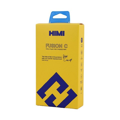 کابل دو سر تایپ سی فست شارژ 100 وات هیمی Fusion C VQ-D40 طول 1.5 متر