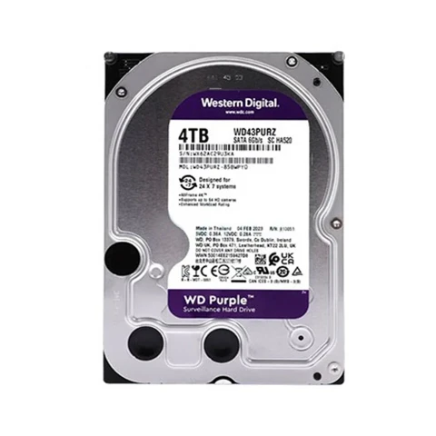 هارد دیسک اینترنال وسترن دیجیتال مدل Purple ظرفیت 4 ترابایت هارد دیسک اینترنال وسترن دیجیتال مدل Purple ظرفیت 4 ترابایت