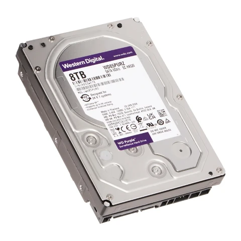 هارد دیسک اینترنال وسترن دیجیتال مدل Purple ظرفیت 8 ترابایت هارد دیسک اینترنال وسترن دیجیتال مدل Purple ظرفیت 8 ترابایت