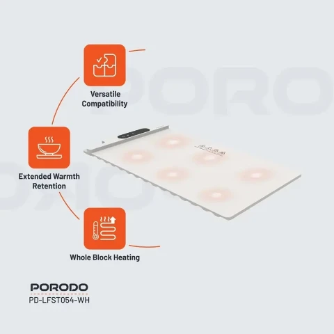 گرم کن غذای پرودو مدل Porodo Warming Food Mat PDLFST054WH گرم کن غذای پرودو مدل Porodo Warming Food Mat PDLFST054WH