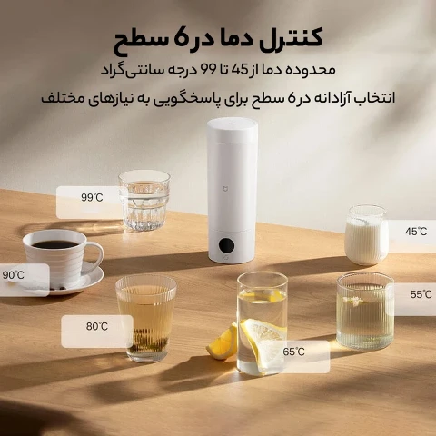 فلاسک برقی شیائومی مدل Mijia MJDRB02PL ظرفیت 350 میلی لیتر فلاسک برقی شیائومی مدل Mijia MJDRB02PL ظرفیت 350 میلی لیتر