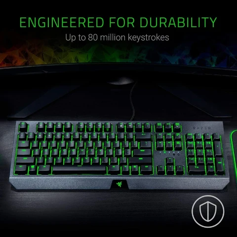 کیبورد گیمینگ ریزر مدل BlackWidow Essential Green Switch کیبورد گیمینگ ریزر مدل BlackWidow Essential Green Switch