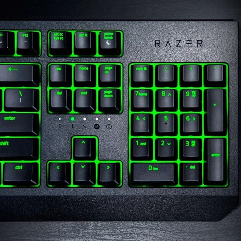 کیبورد گیمینگ ریزر مدل BlackWidow Essential Green Switch کیبورد گیمینگ ریزر مدل BlackWidow Essential Green Switch