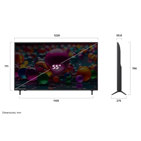 تلویزیون هوشمند ال جی مدل UA8500 سایز 65 اینچ