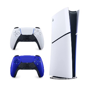کنسول بازی سونی مدل PS5 SLiM DIGITAL CFI-2116 825GB+دسته آبی کبالت