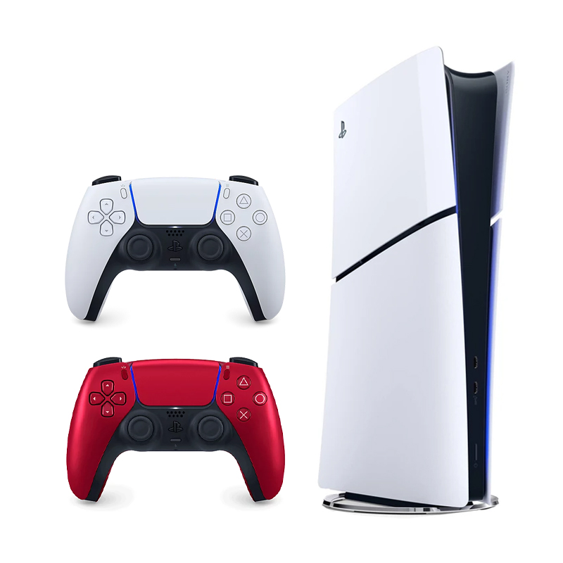 کنسول بازی سونی مدل PS5 SLiM DIGITAL CFI-2116 825GB + دسته قرمز